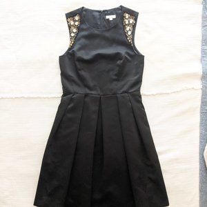Black A-line Above Knee length dress